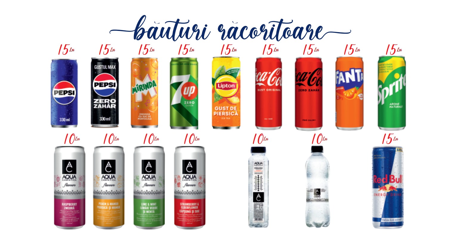 Bauturi racoritoare - Piscina Sun Tropez - Ciurila - Cluj Napoca